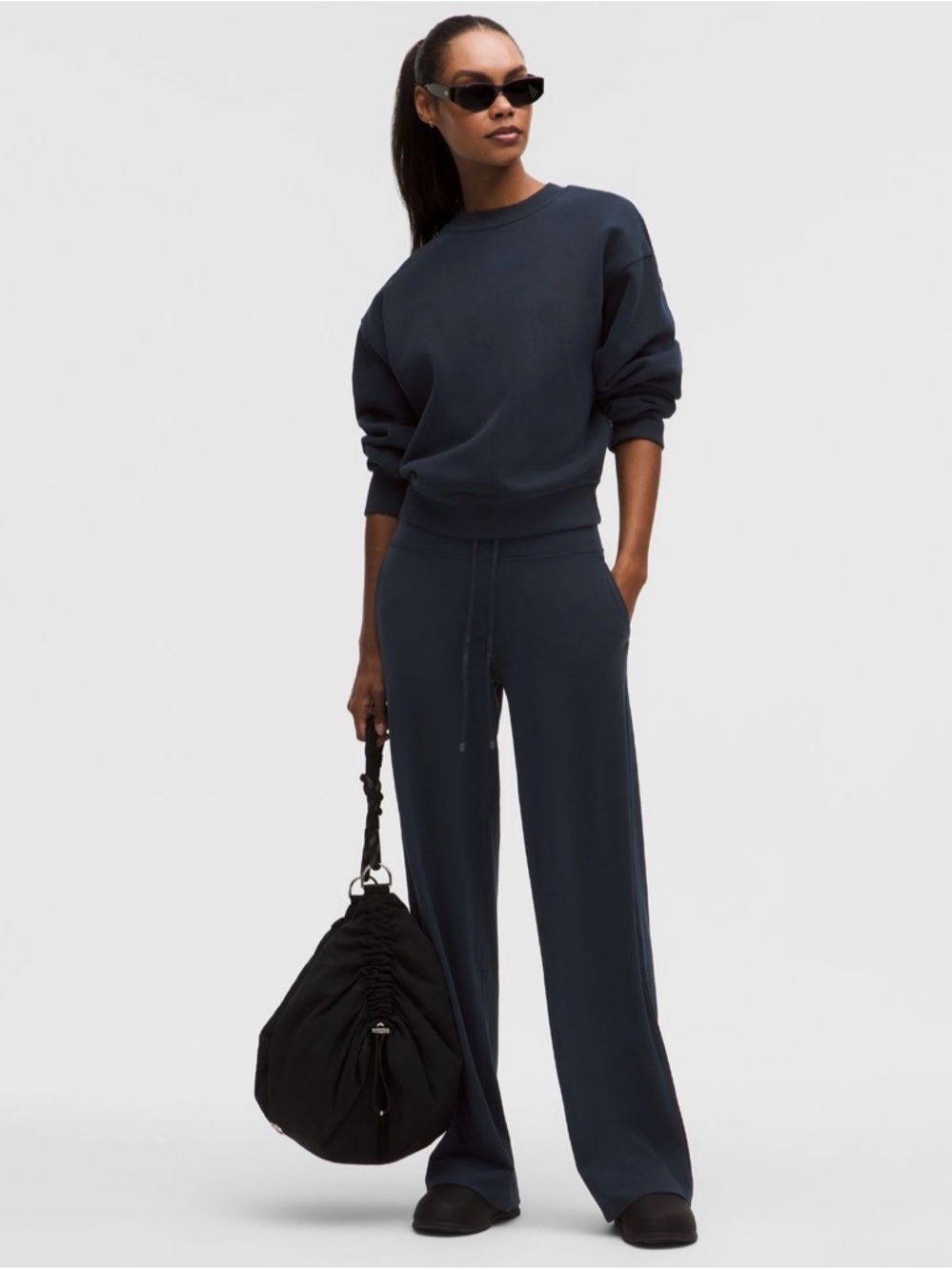 Lululemon Groove Wide-Leg High-Rise Pant - True Navy